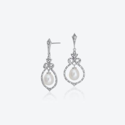18k Dangling Pendant Earrings